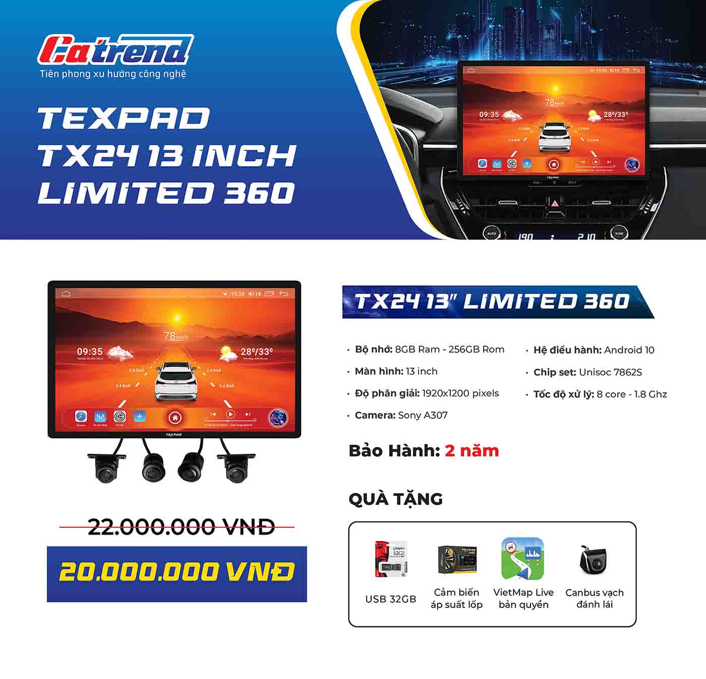 Màn hình TexPad TX24 Limited 13 inch