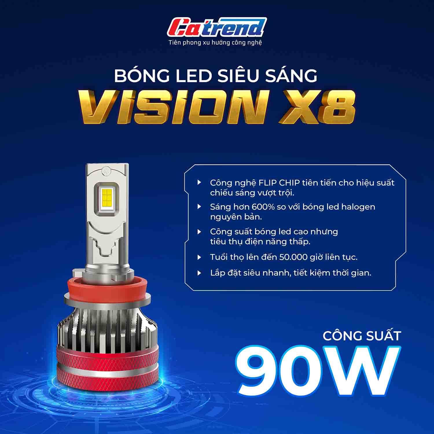 Đèn bóng Led Nexway Vision X8