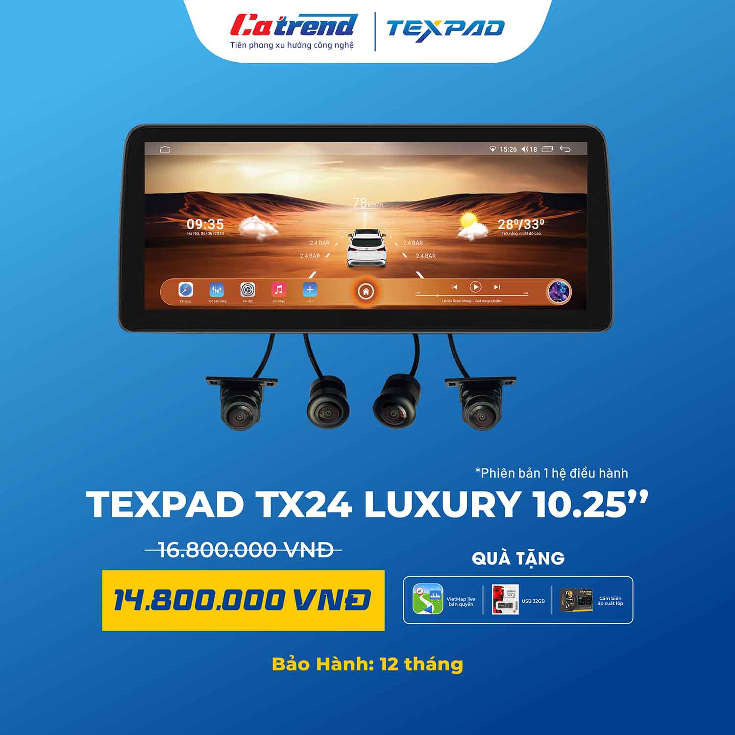 Màn hình Texpad TX24 Luxury 10.25 inch