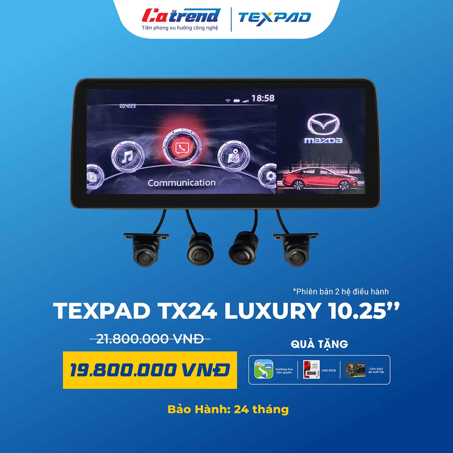 Màn hình Texpad TX24 Luxury 10.25 inch