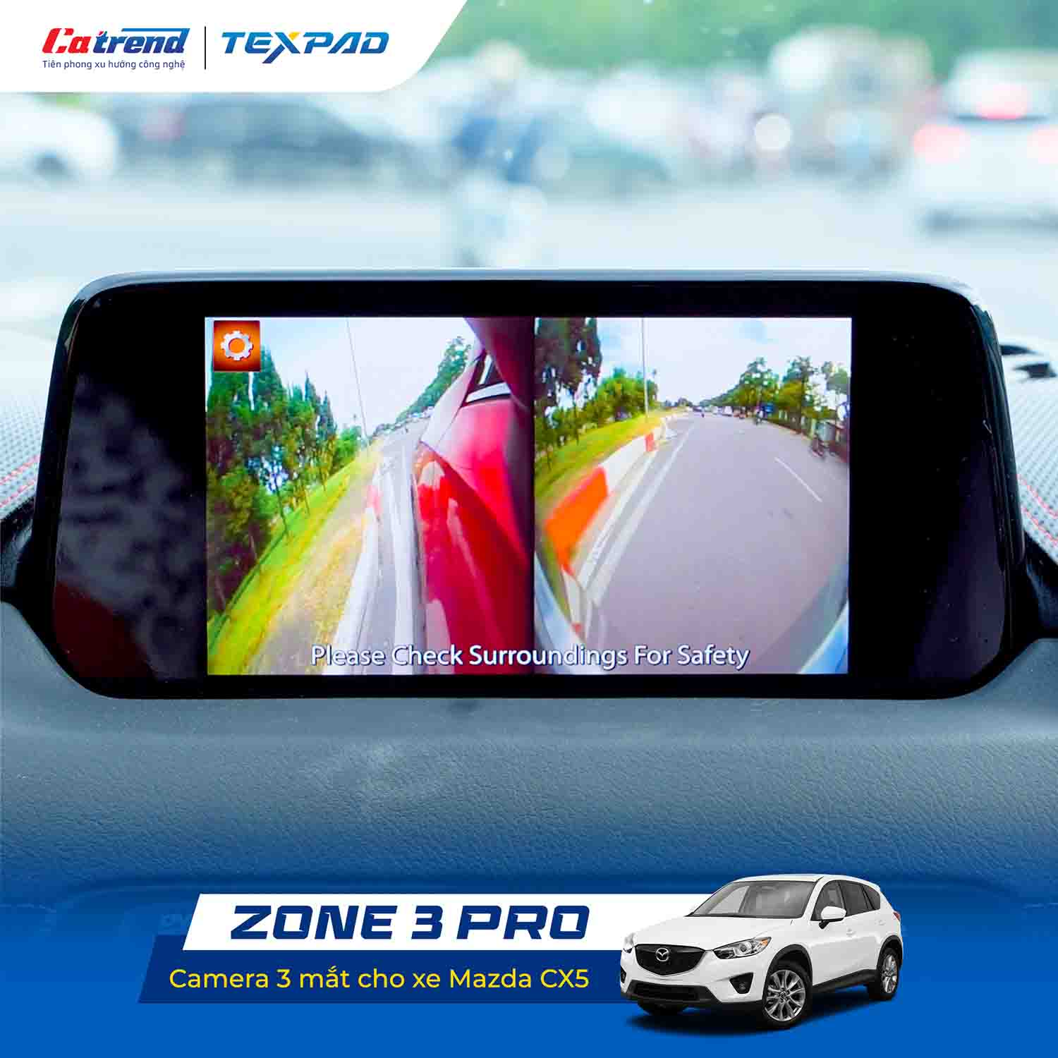 Camera 3 mắt Texpad Zone 3 Pro