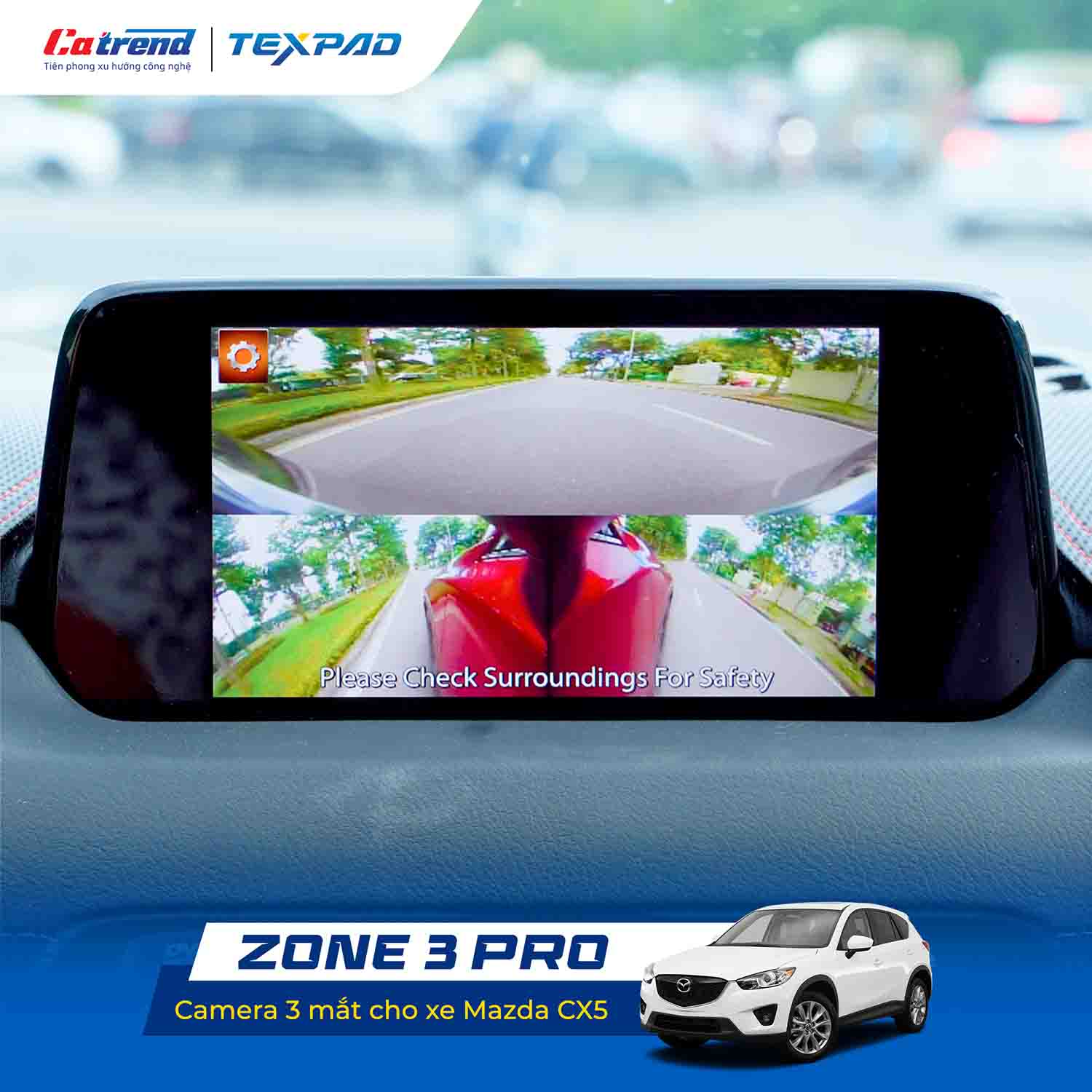 Camera 3 mắt Texpad Zone 3 Pro
