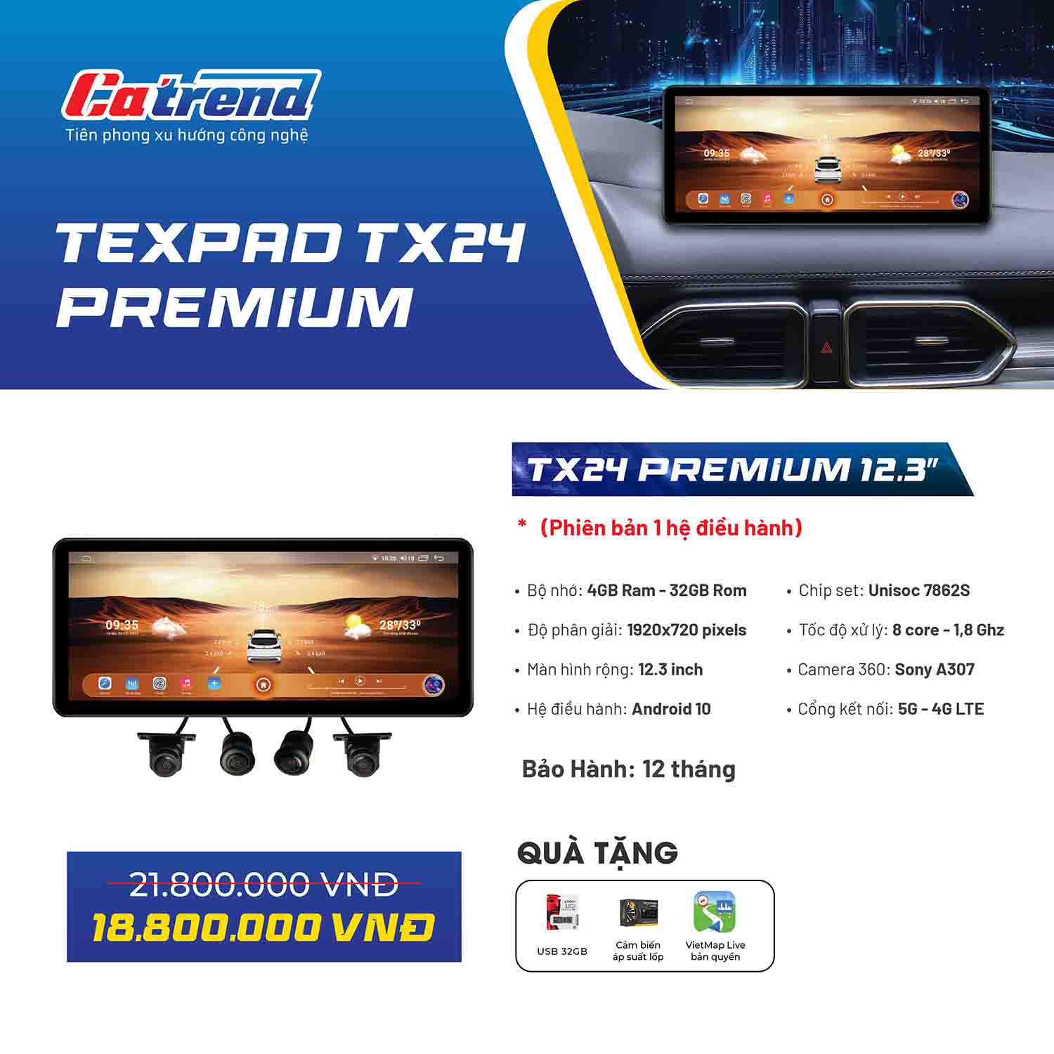 Màn hình Texpad TX24 Premium 12.3 inch