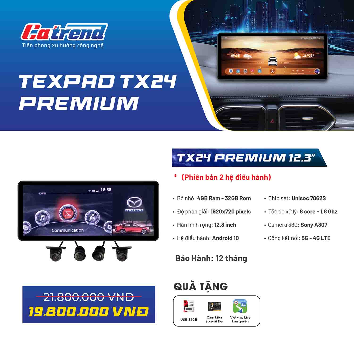 Màn hình Texpad TX24 Premium 12.3 inch