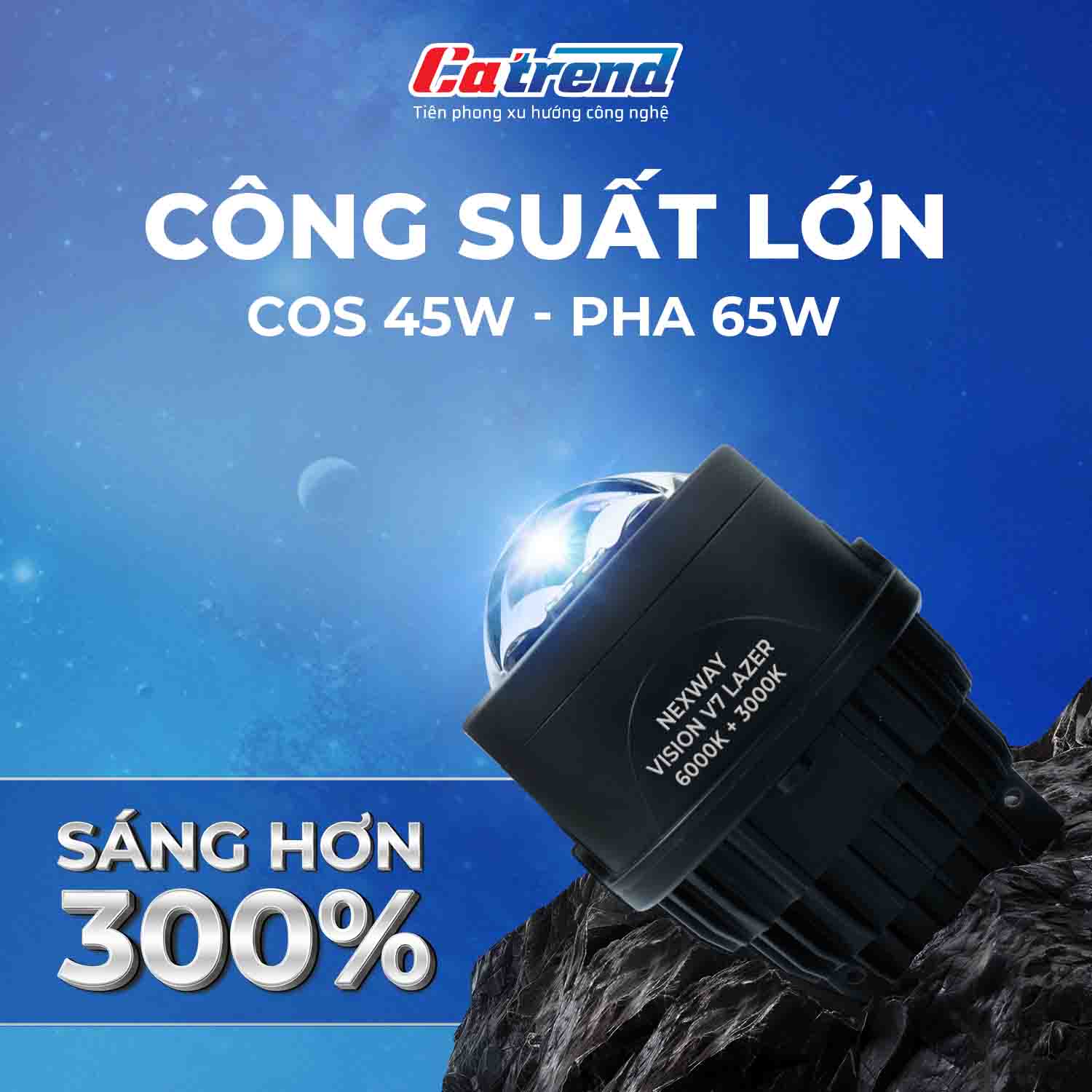 Đèn bi gầm Nexway Vision V7 Laser