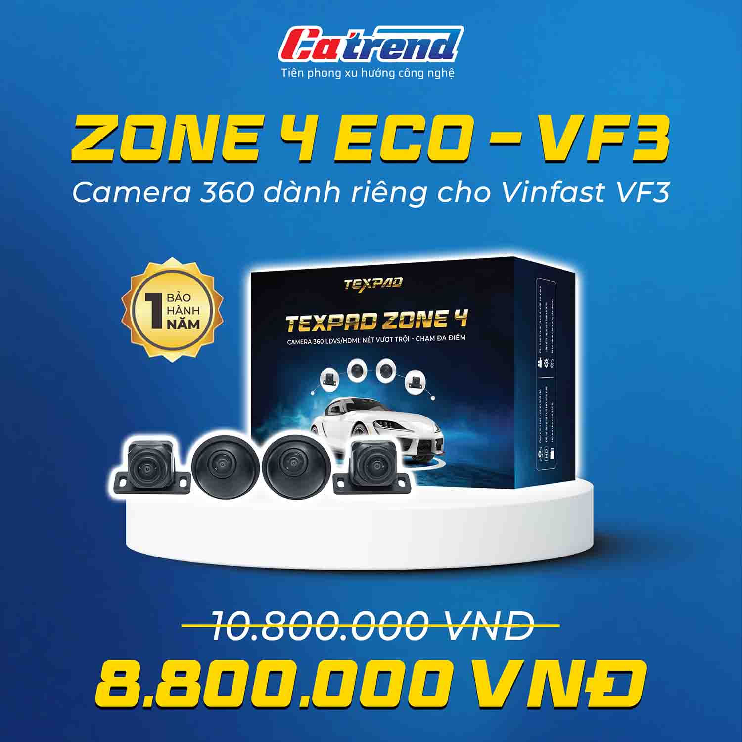 Camera 360 Texpad Zone 4 Vinfast ECO