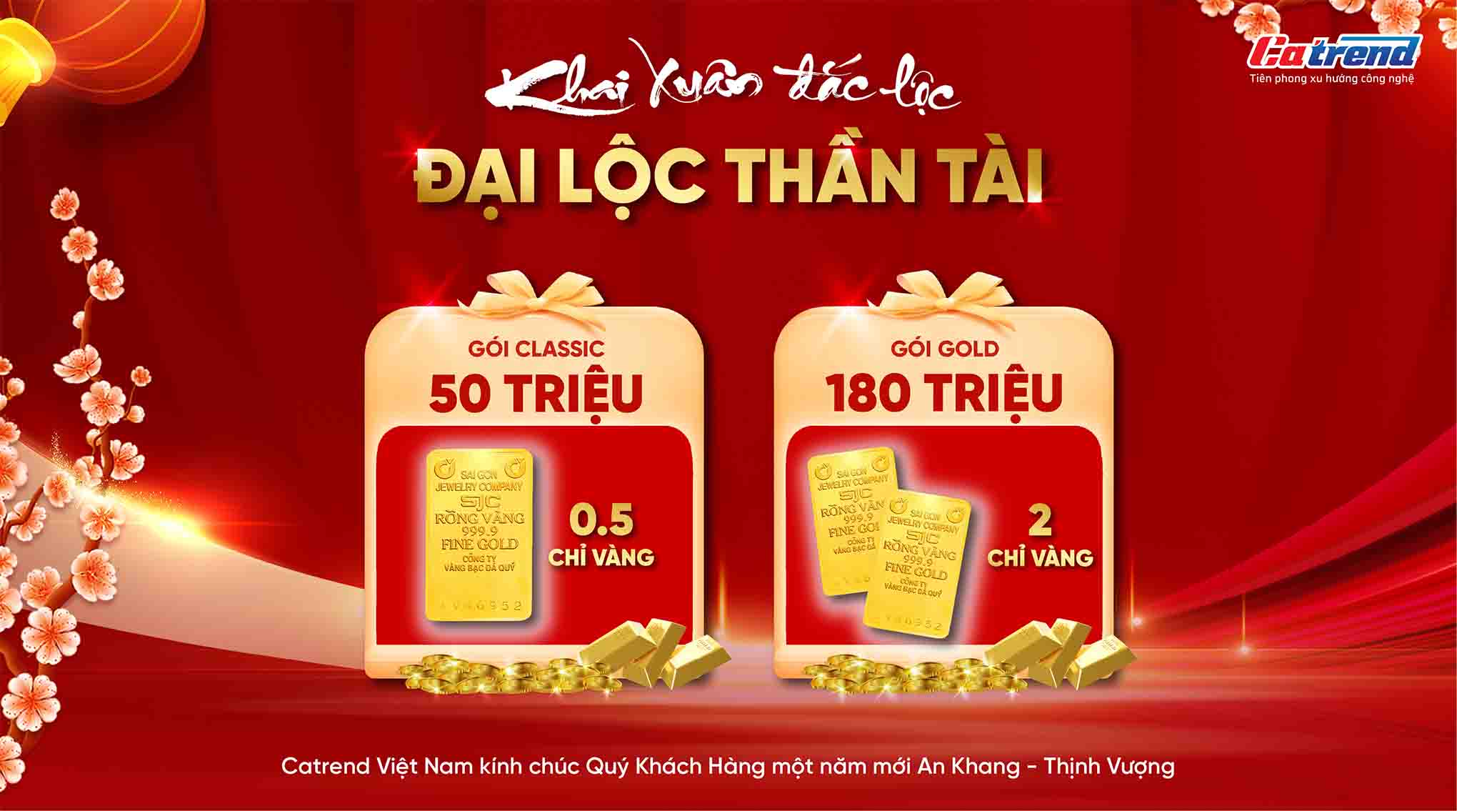 Chương trình Khai xuân đắc lộc – Đại lộc thần tài 2026 tại Catrend Việt Nam