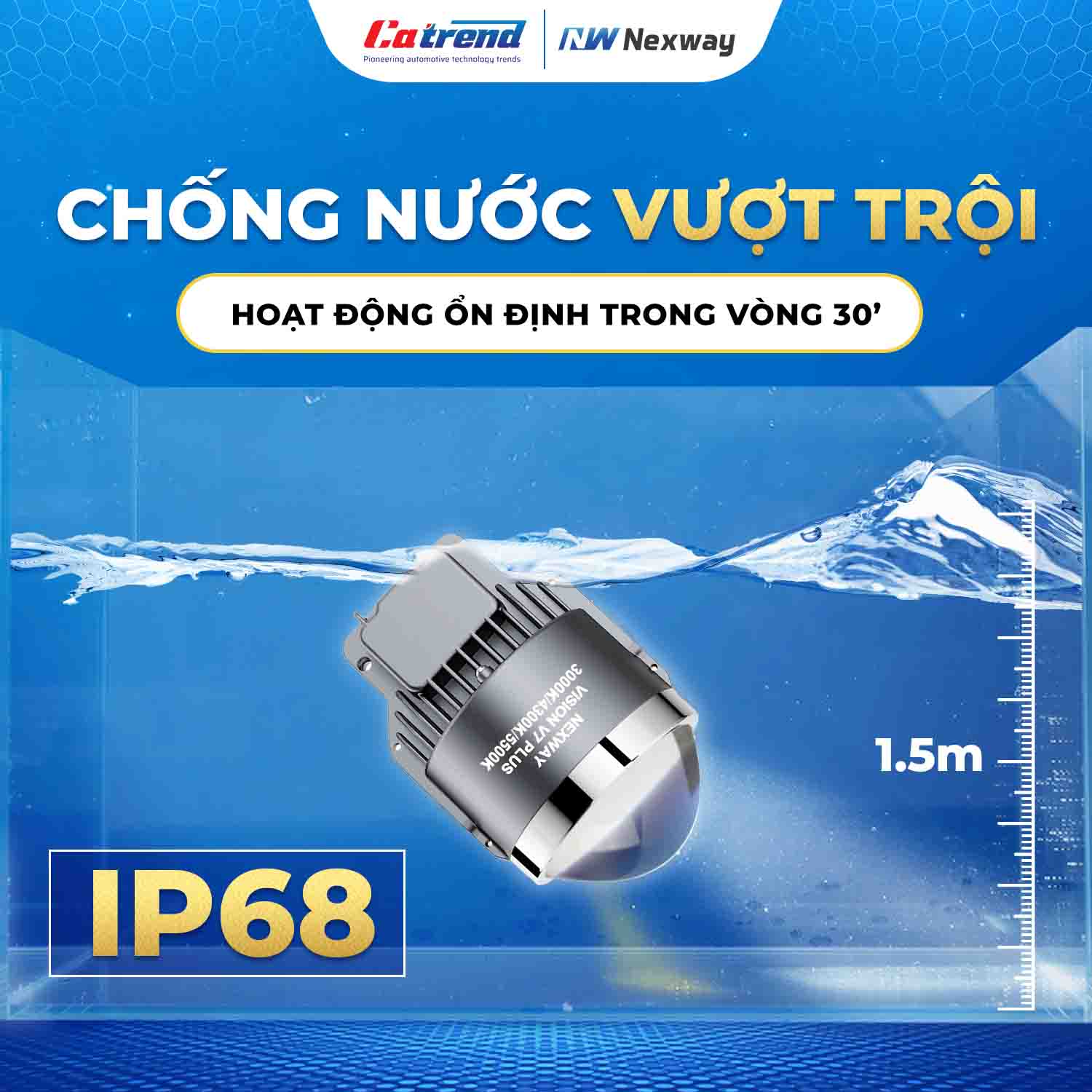 Đèn bi gầm Nexway Vision V7 Plus