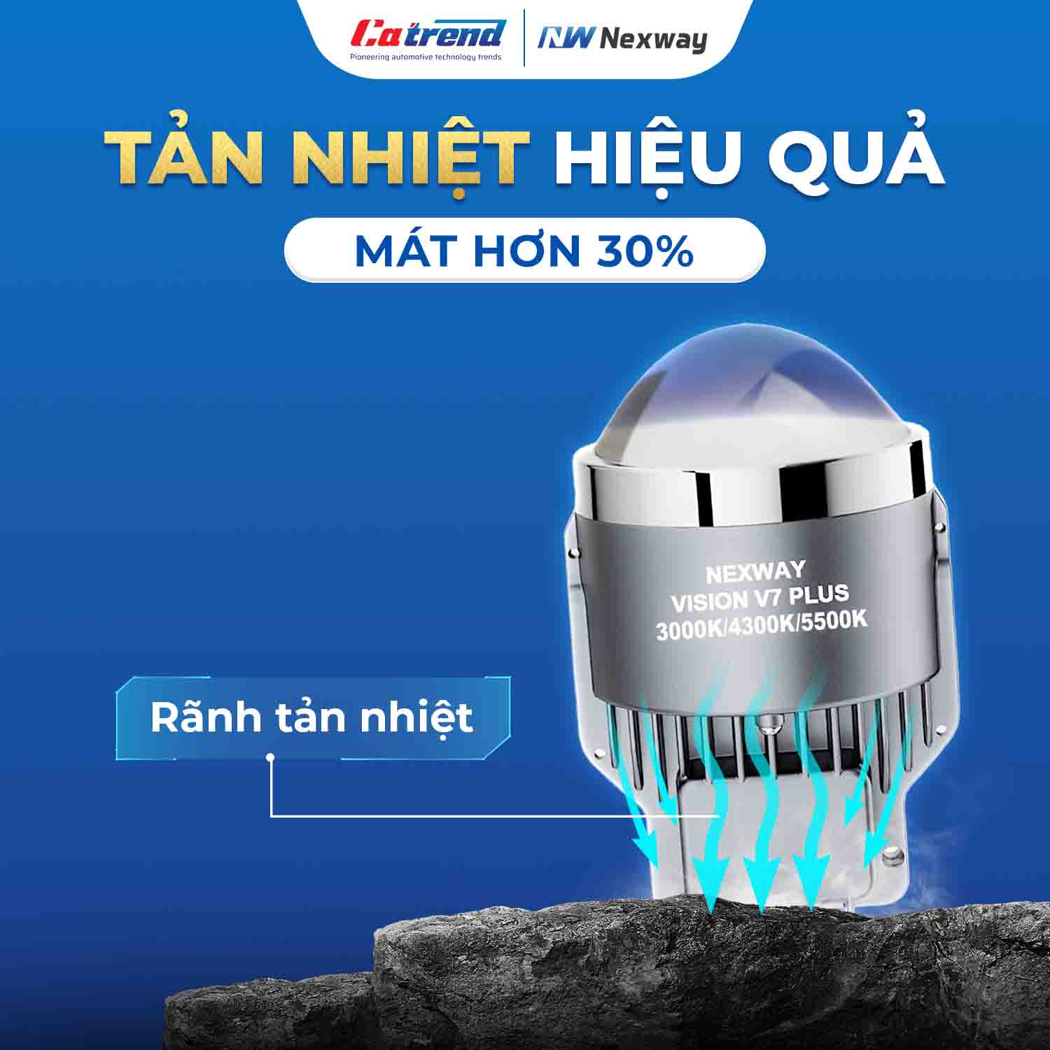 Đèn bi gầm Nexway Vision V7 Plus