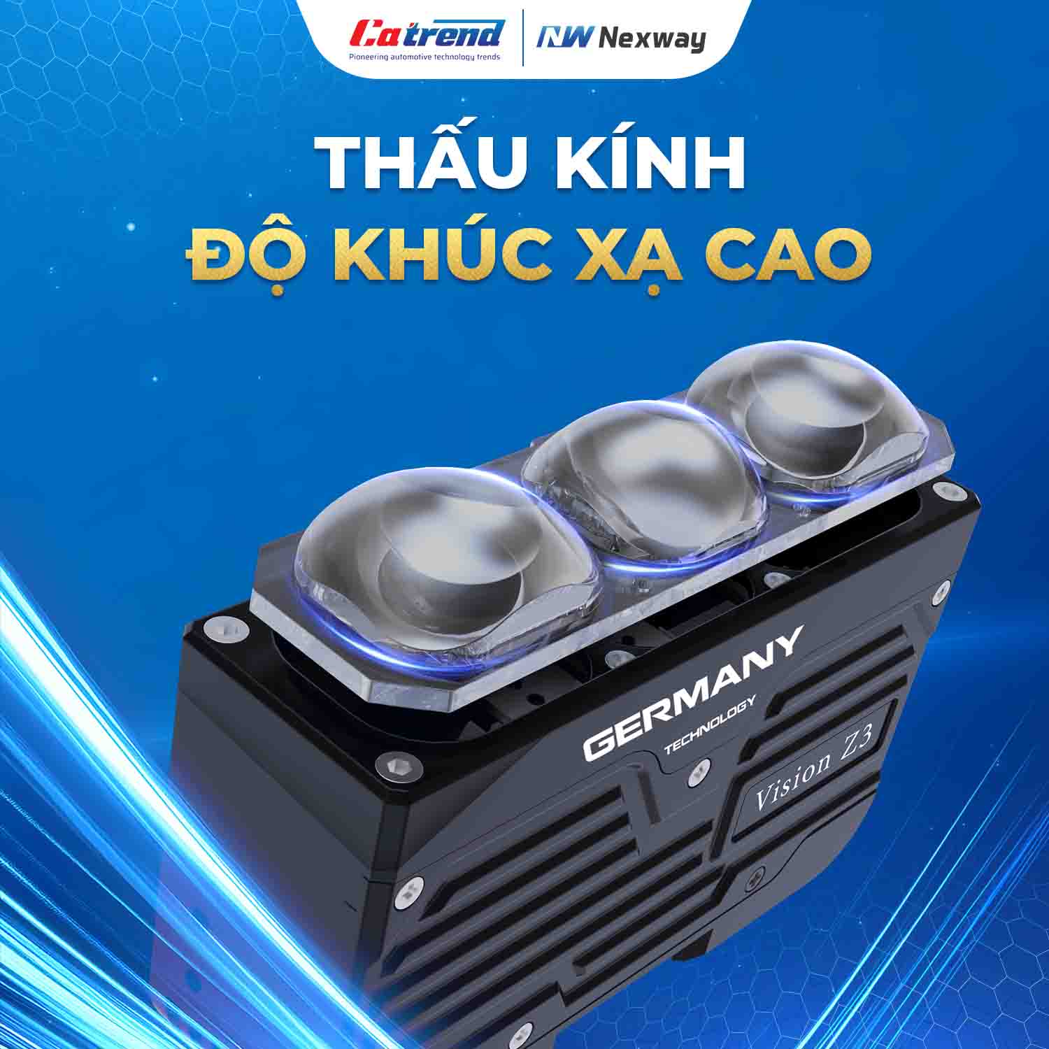 Nexway Vision Z3 – Đèn trợ sáng ô tô xuyên mưa, chiếu sáng mạnh mẽ ban đêm